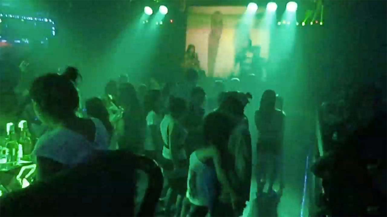 Inside view of the Skytrax Angeles City with girls dancing