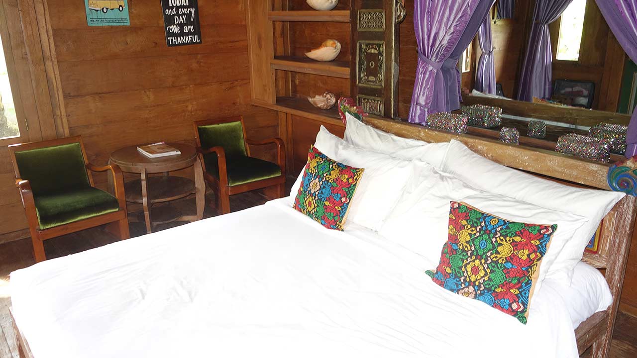 Comfortable and sturdy bed built for fucking in Bali