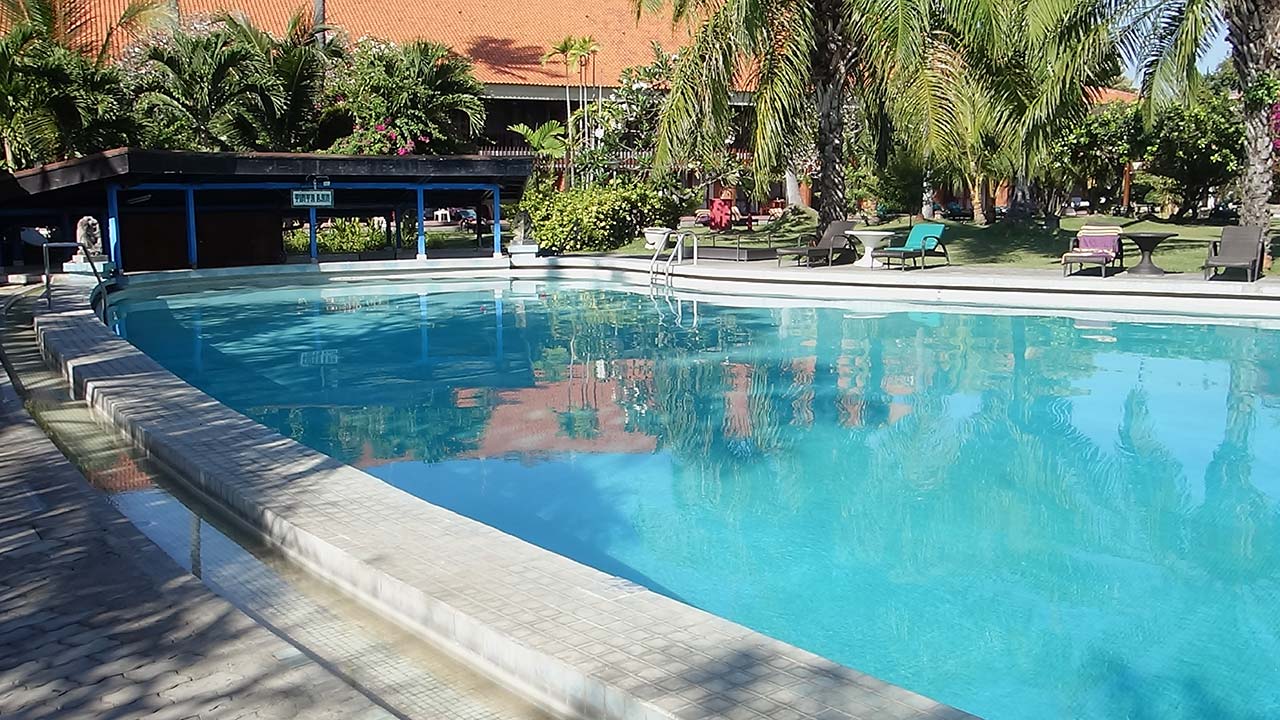 Walk and swim in Batam