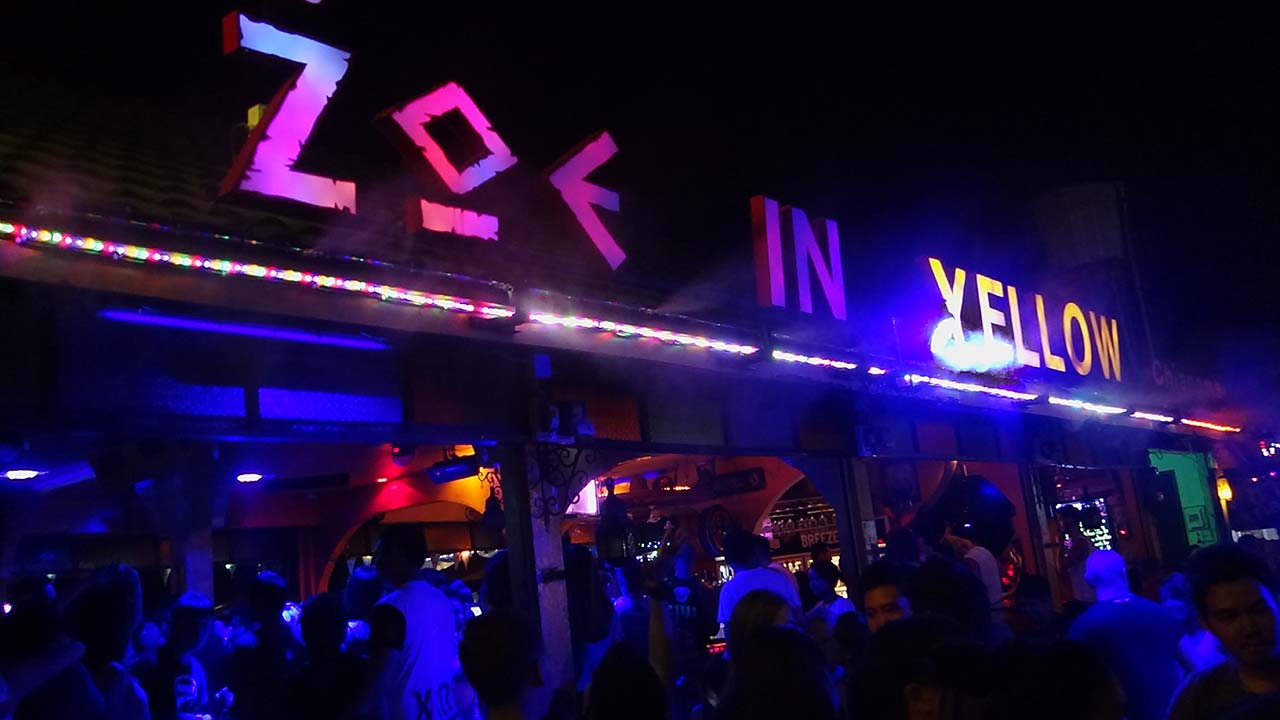 People Partying In Chiang Mai Yellow Disco