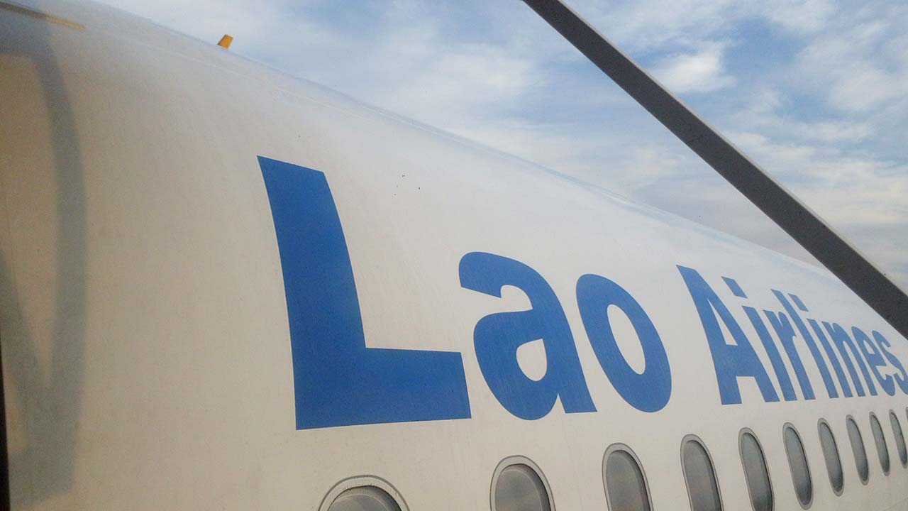 Laos Airlines flight to Bangkok, Thailand