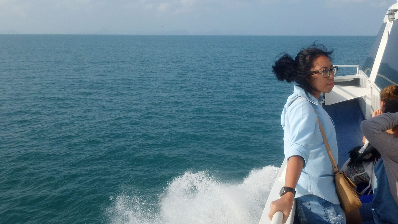 Took a boat ride back to Bangkok