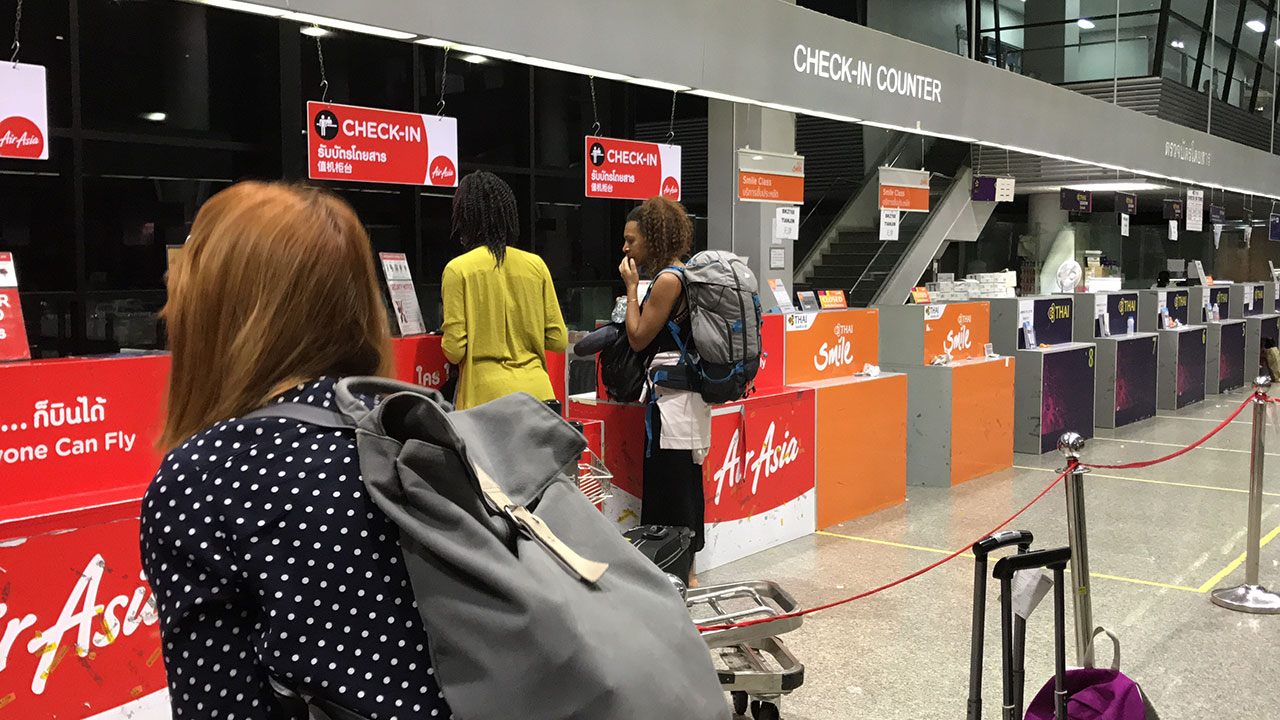 Flying from Krabi Town to bangkok