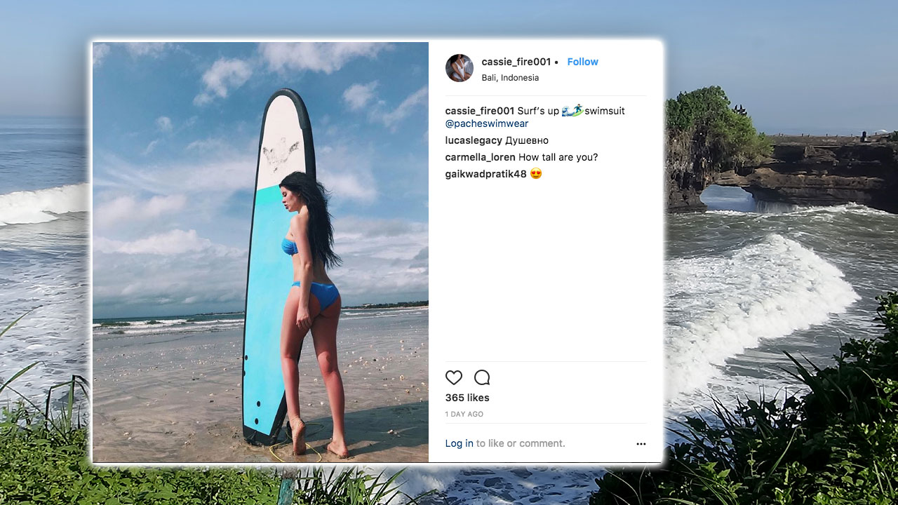 Cassie Fire video from balie