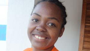 Black Teen with friendly pretty face