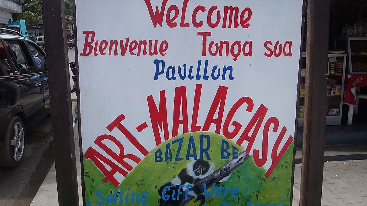 Pictures and video from visit to Madagascar Art Shops