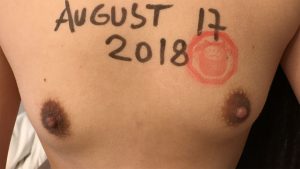 Flat tiny CHINESE tits and small nipples