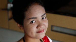 Asian Teen Maid with pretty smile
