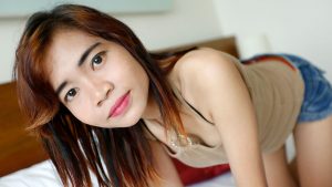Petite Asian Cutie with small tits firm tight hairy pussy and skinny ass