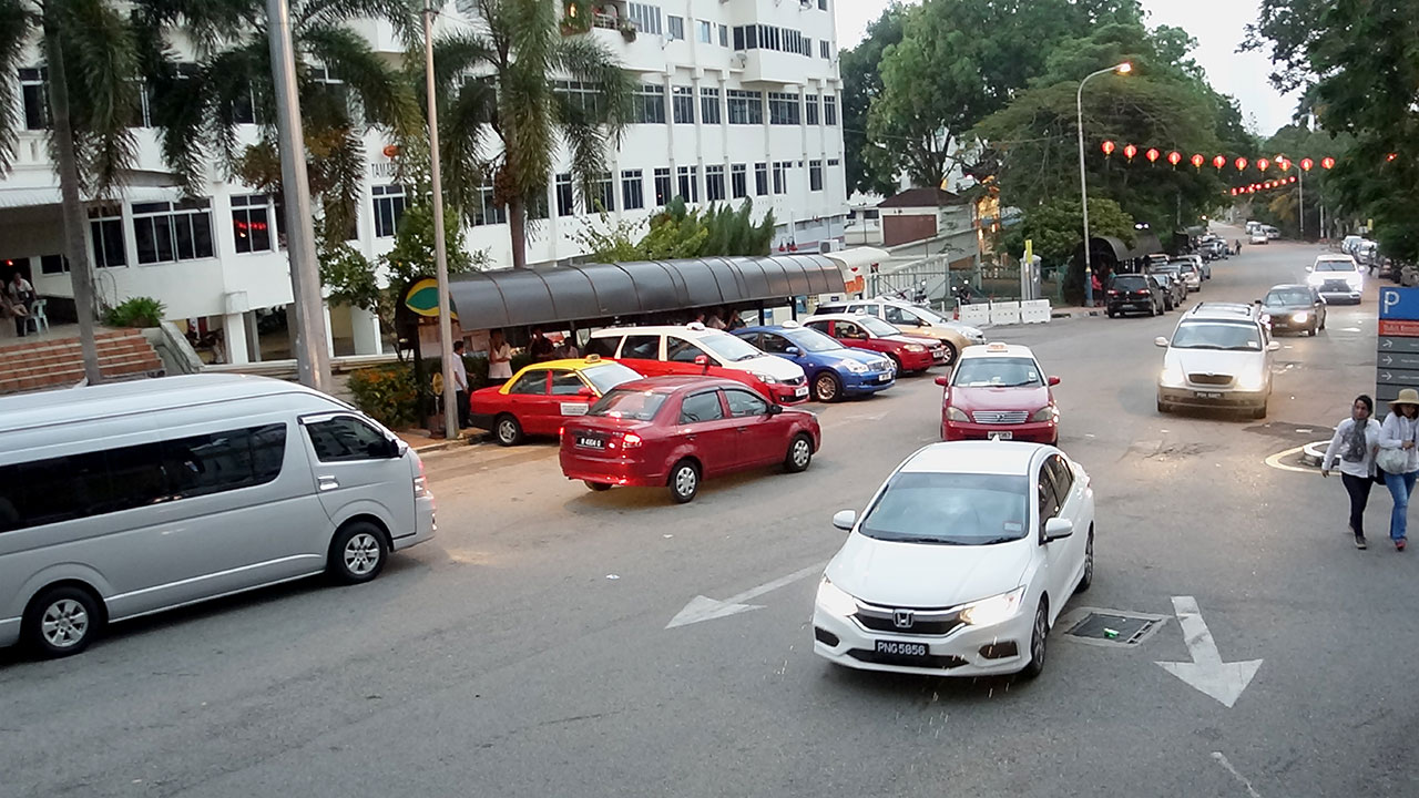 View of penang streets when recanting about my young tourist date