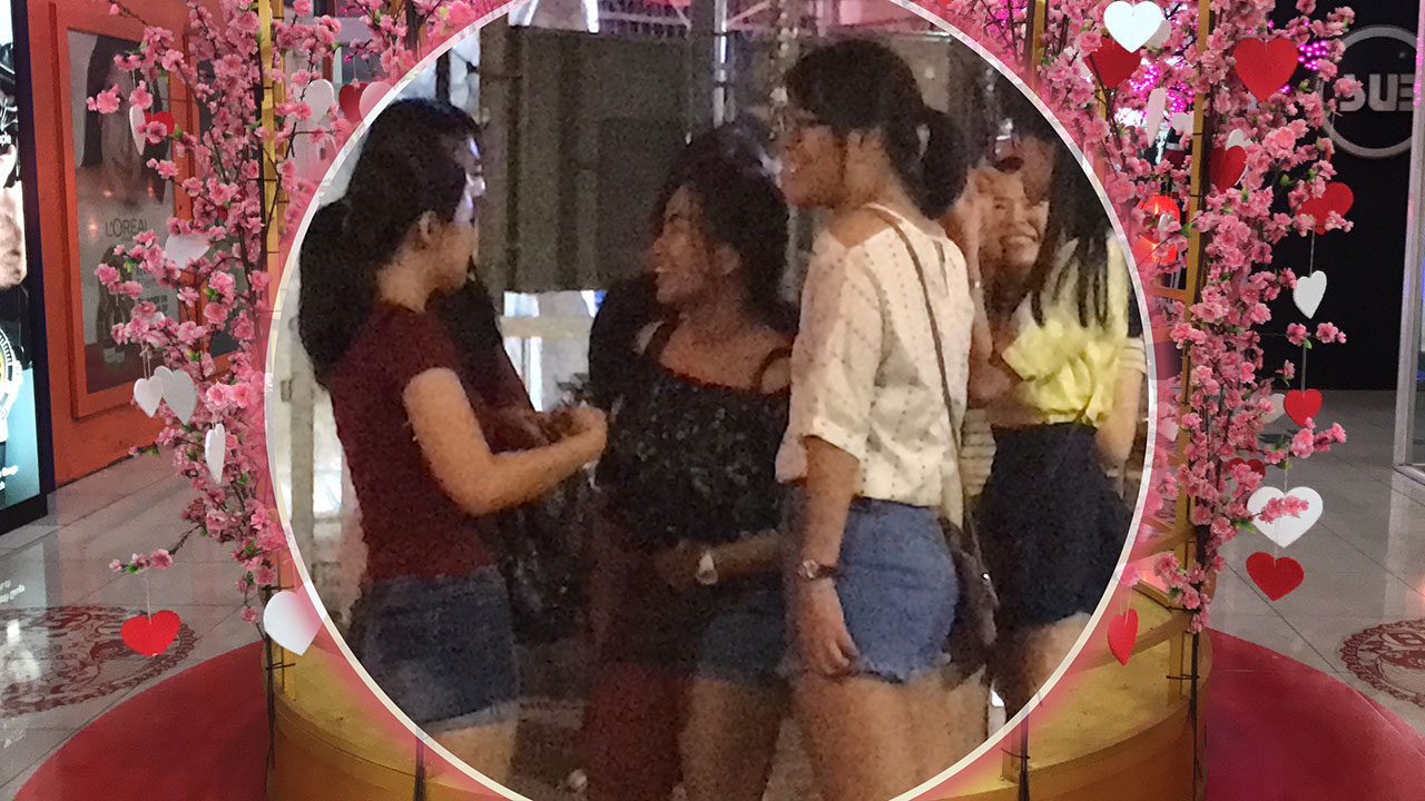Cute girls spotted on Valentines Day in Penang