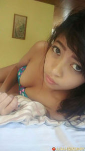 Tight titty cleavage from Asian selfie girl