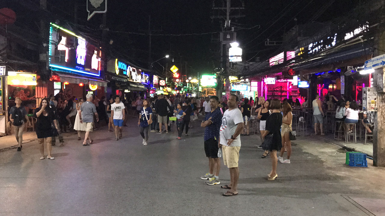 View from streets as I went barhopping in phuket