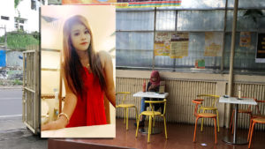 Sexy and Hot Asian Selfies from Por Ika and and view of Muslim Indo woman at sidewalk restaurant