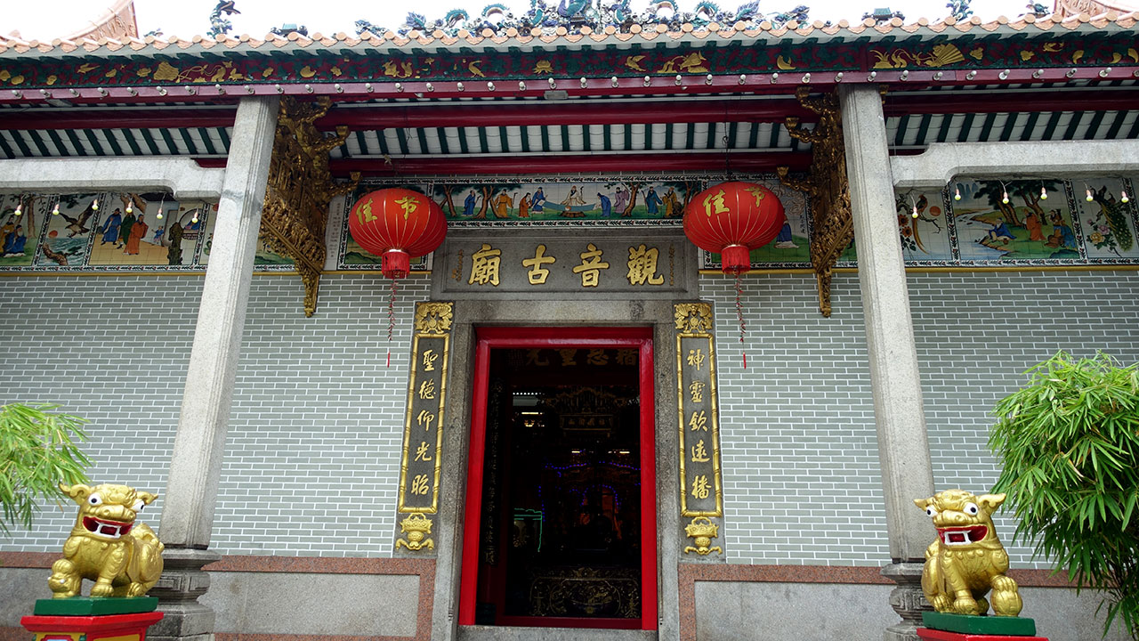 View of Temple doorway on my Yangon Chinatown Walkabout