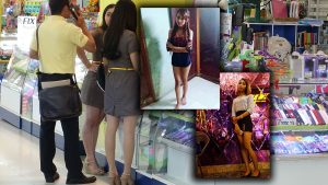 Girls in line at Phuket Mall and pics of that cute teen Yom