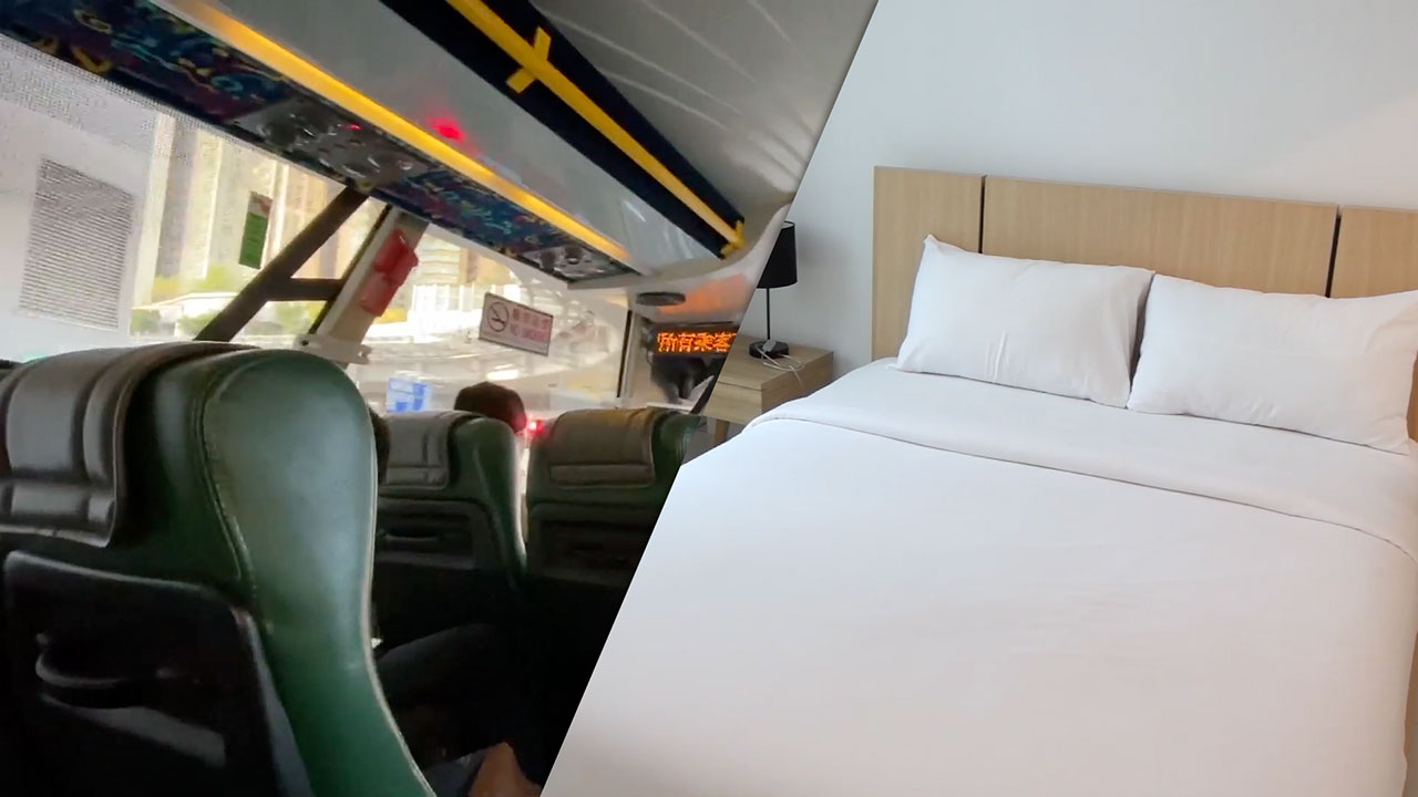 View on bus from Hong Kong To Angeles City and my hotel near Fields