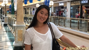 Chinese teen porn star shopping at the mall