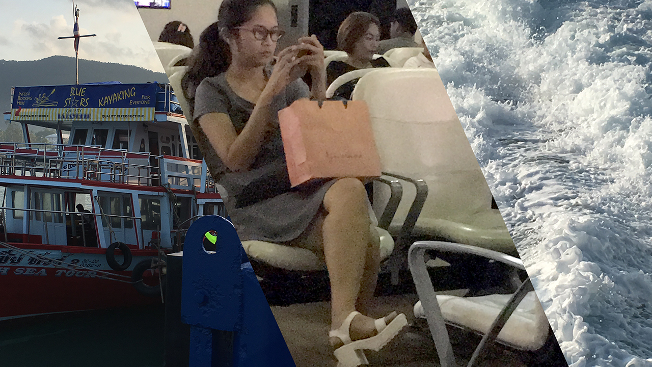 Leaving Koh Samui on boat to Bangkok