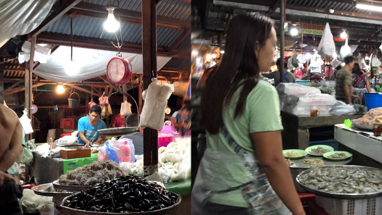 View under canopy of Angeles City Morning Market