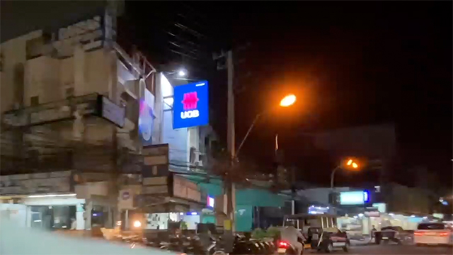 View from Lockdown Pattaya Taxi ride during Covid 19 Pandemic