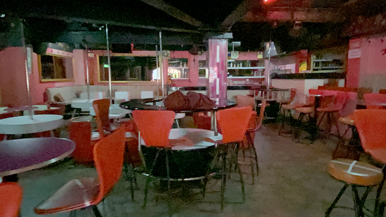 View inside Patpong Bangkok bar during the day