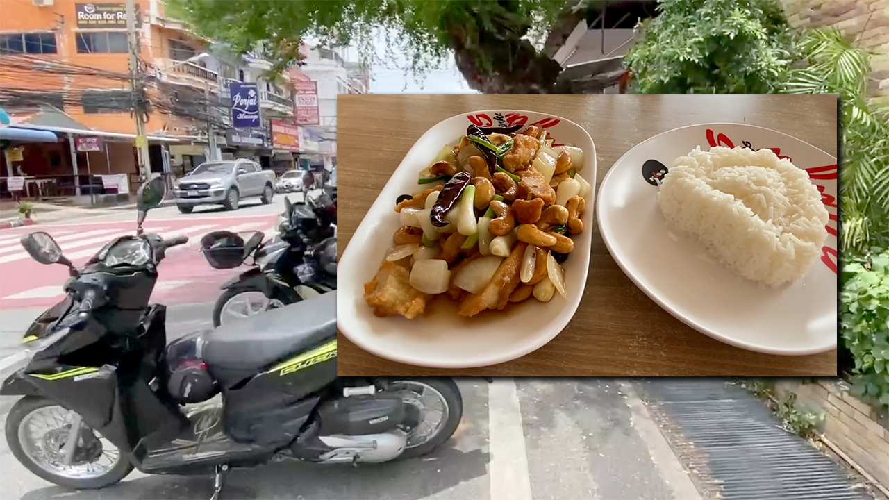 View from sidewalk and foodie photo of Pattaya Thai Food