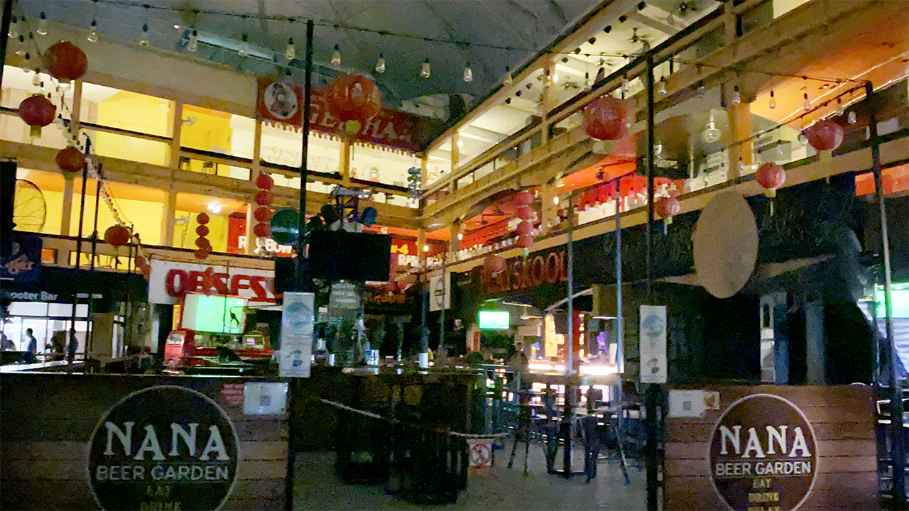 View of Apocalyptic Scenes At Nana Plaza during covid 19