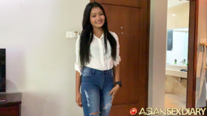 Hot jeans on Asian girl