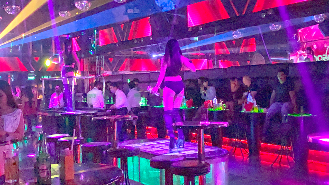 Sexy dancers inside Club Insomnia Pattaya Thailand