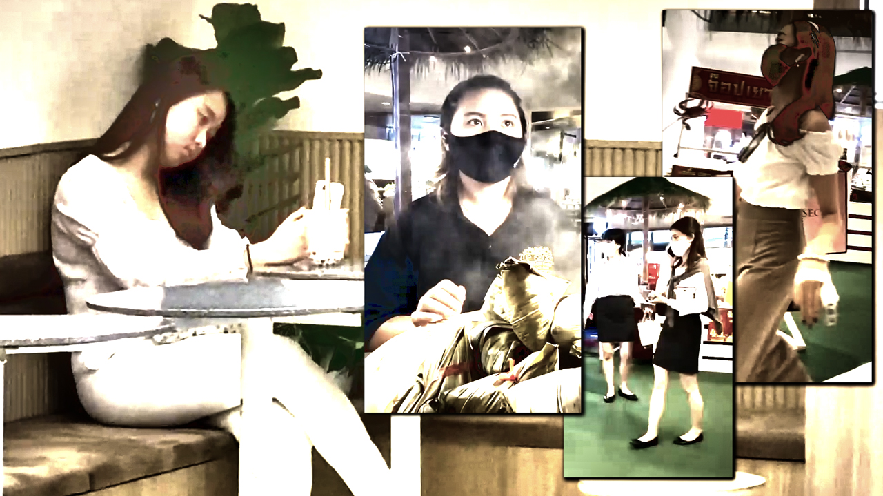 Collage of cute Thai girls while Looking For Sex at the mall