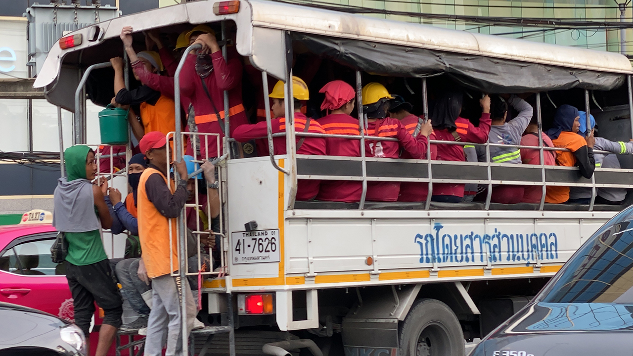 View of people in a bus while feeling lonely with No Sex On Valentines