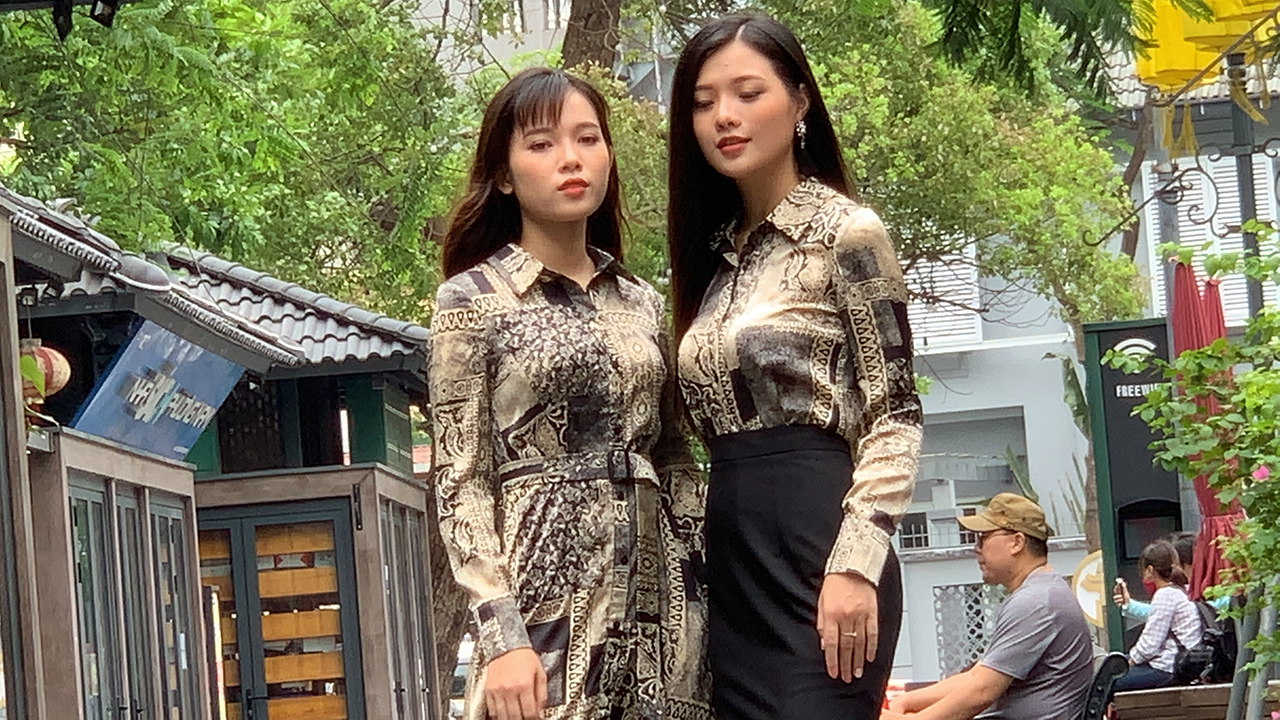 Vietnamese Hanoi Models at photoshoot