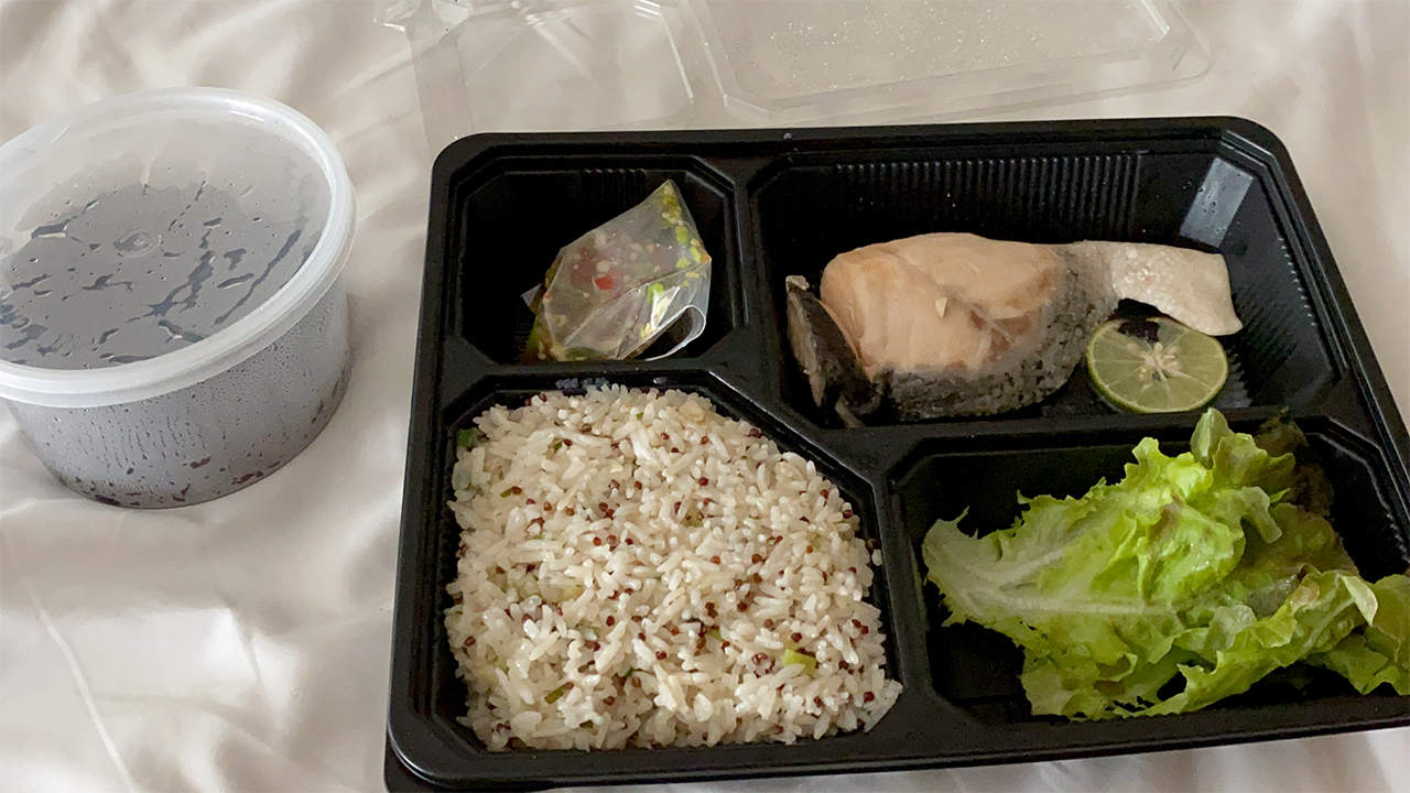 One of the Quarantine Meals that I get in Singapore