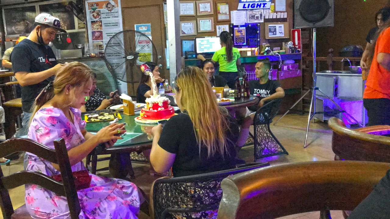 Fields Ave Sports Bar Philippines experience with locals hanging out