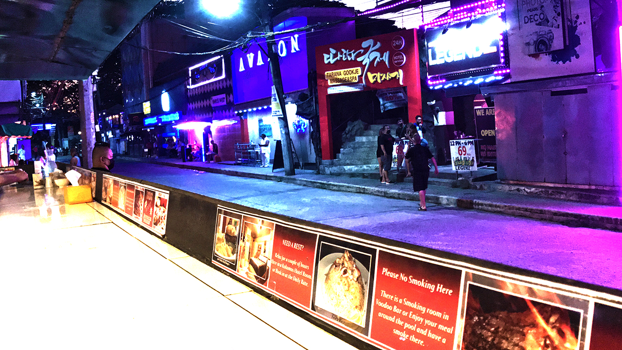 View from Kokomoz towards street T NIGHT