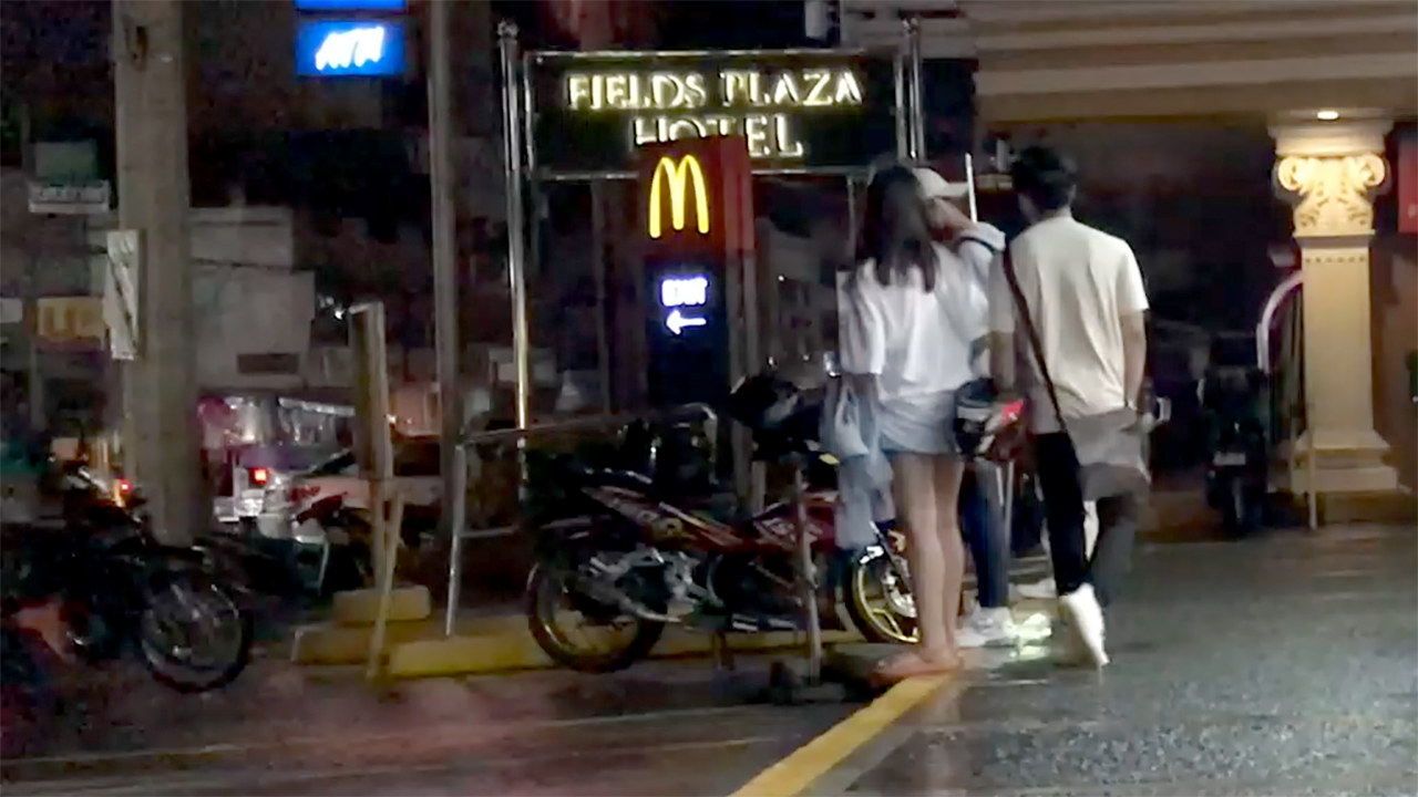Street After Midnight outside MCDonalds in Angeles City