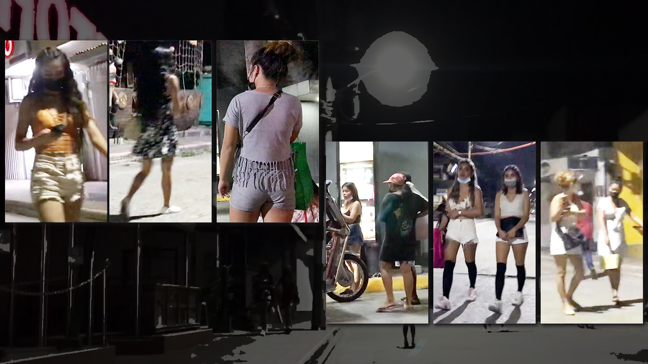 Collage showing Pinay Sexy Legs girls in shorts and skirts