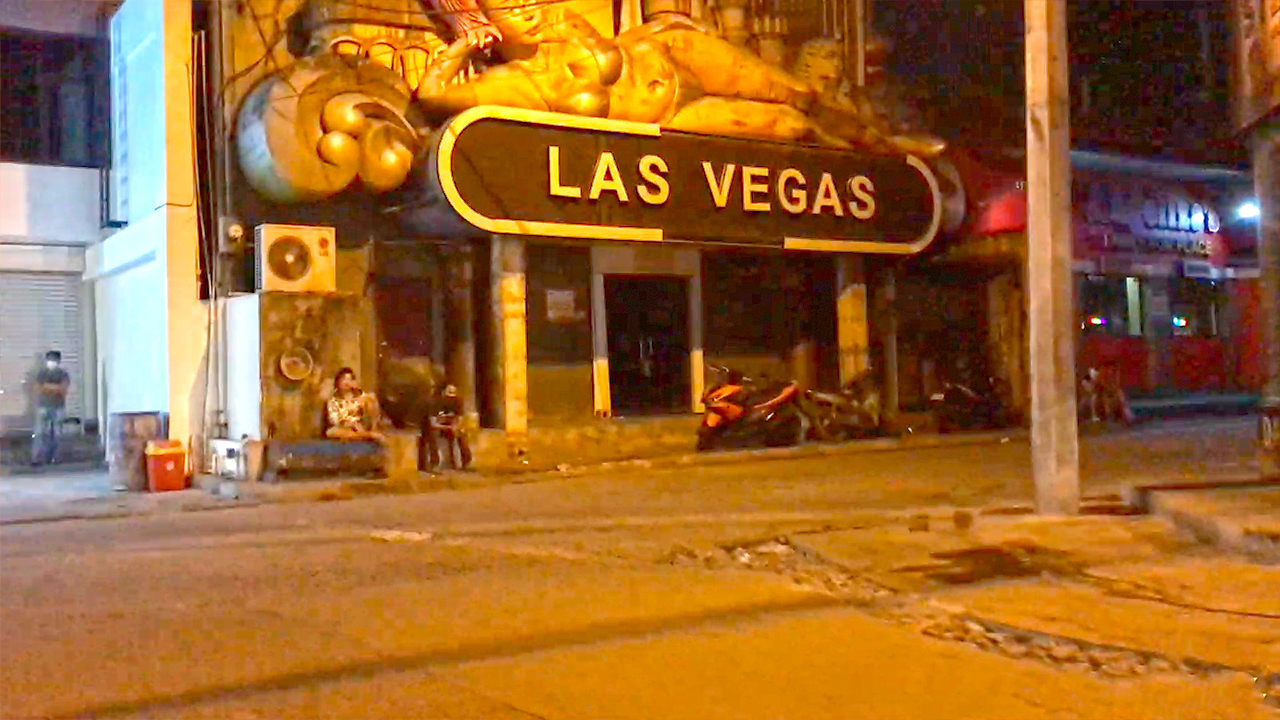 Las Vegas Philippines facade fro side street in Angeles City