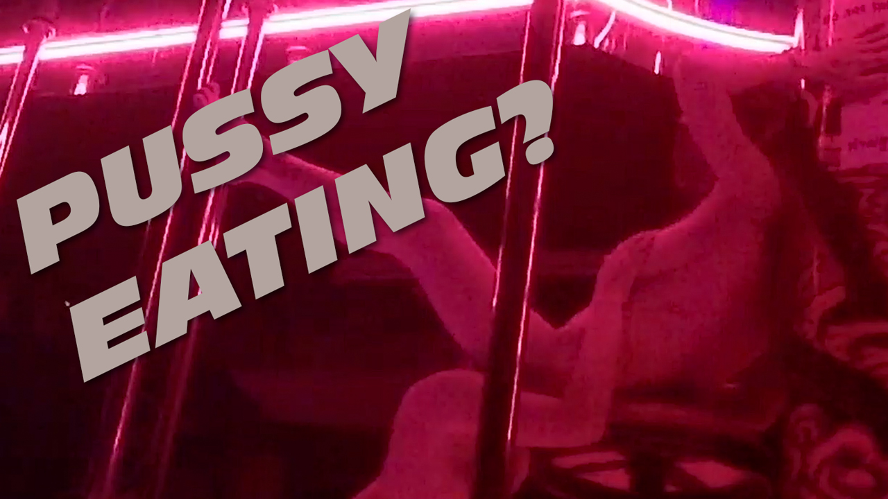 Lesbian Eats Pussy In Public between stripper poles in Bangkok night club