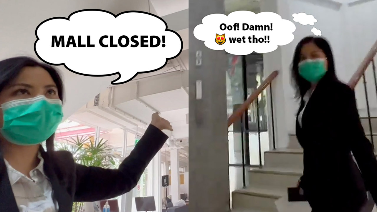 Thai Sexy Hotel Manager in business suit looking horny