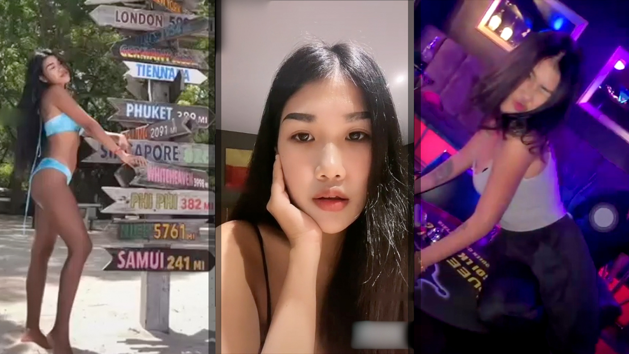 Sexy Thai Sluts hot pics and videos collage from her Tok profile