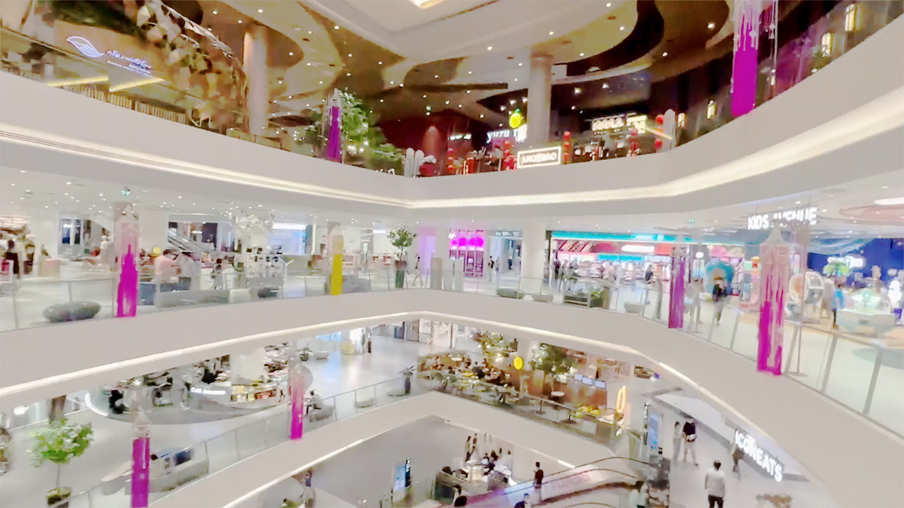 View of levels inside Iconsiam Shopping Mall