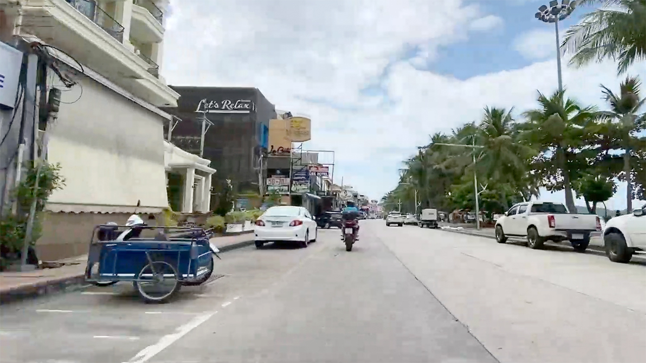 View of street during Pattaya Motorbike Ride