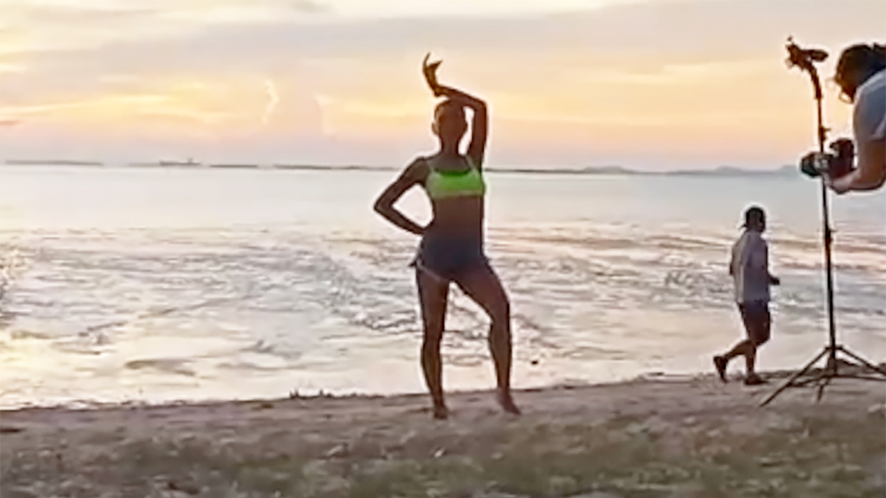 Thai Beach Photoshoot with Barbie C in a bikini