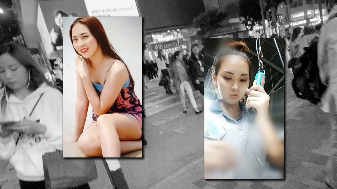Collage of Hong Kong street and Sexy Factory Worker Puttri