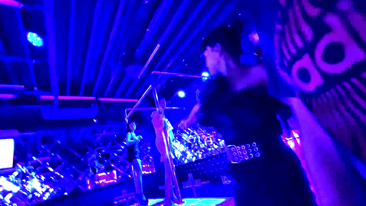 View of girls inside of Bangkok Thailand Patpong club