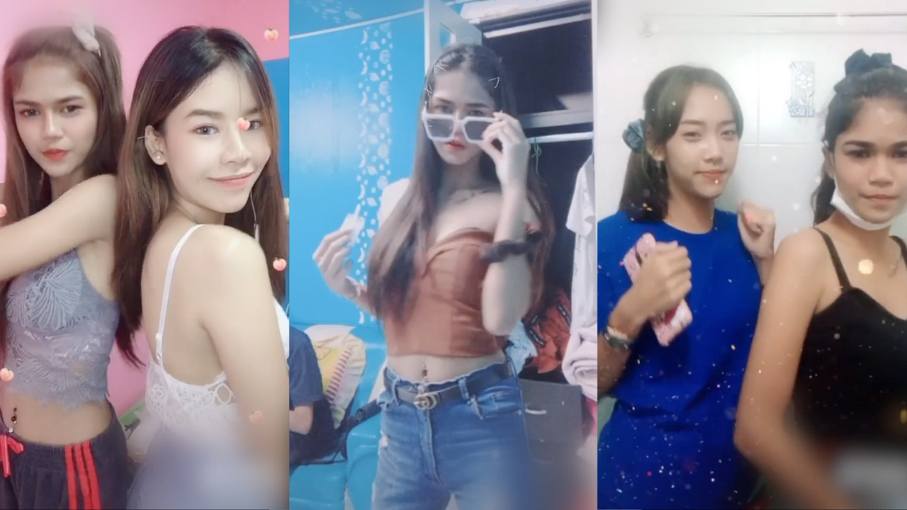 Asian Cuties Plai and her friends pose together