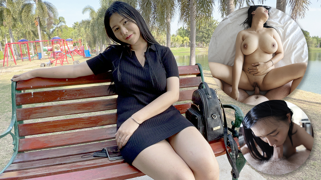 Big Natural Asian Titties Saleslady fucked by white guy in bangkok