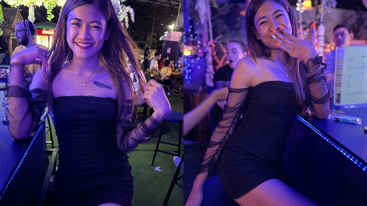 Hot Thai Toei C looking sexy posing inside Soi 11 club